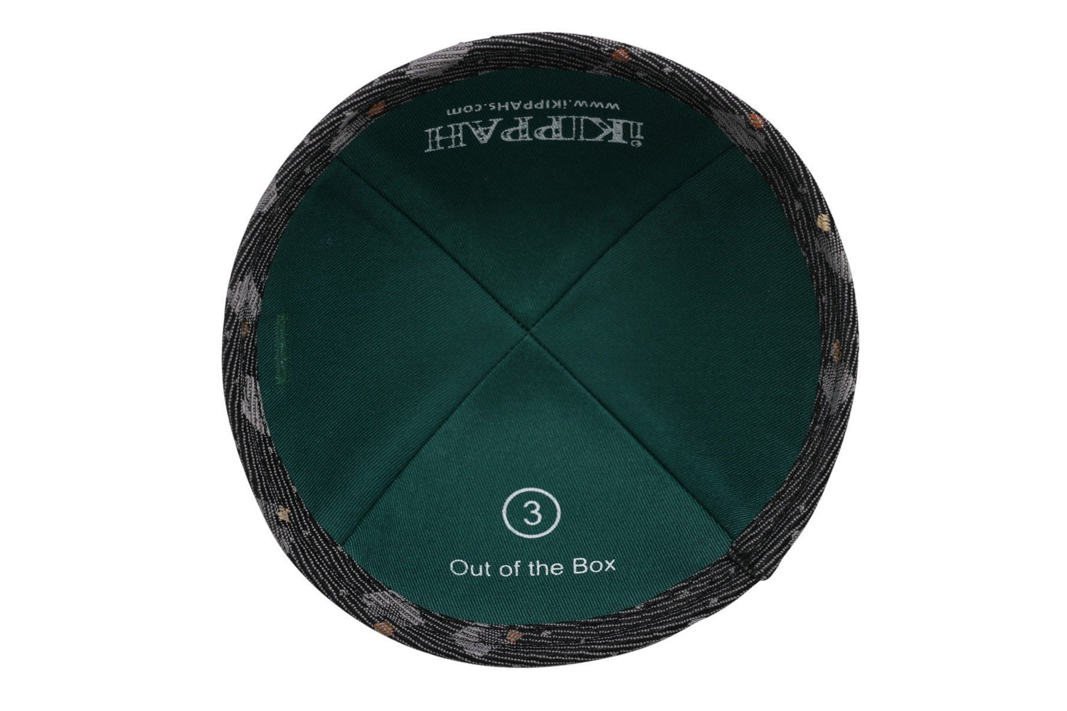 Close-up of Cotton Kippah lining and stitching