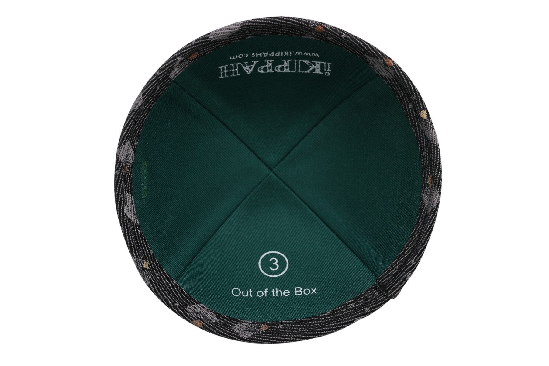Close-up of Cotton Kippah lining and stitching