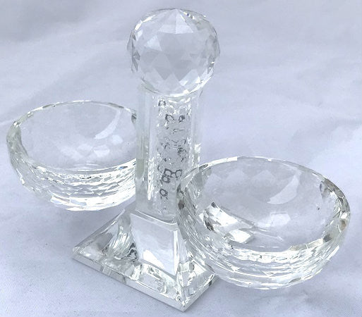 Karshi Crystal Salt & Pepper Dish with Beads(MC-5824)