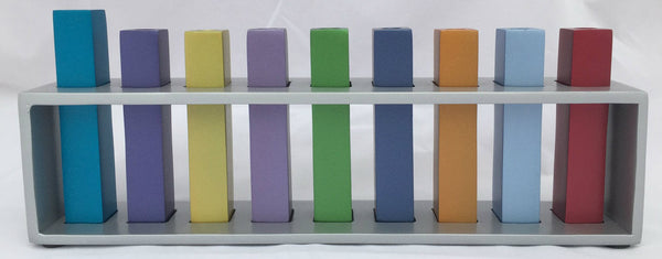 Emanuel Frame & Branches Menorah-- Multicolor (EM-HN2)