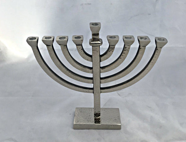 Hammered Menorah - 9" (M-9483)