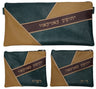 Prestige Leather Chabad Bar Mitzvah Set — Geometric Design, Imperial Collection (830I-PK3)