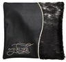 Prestige Leather Tallit & Tefillin Bag — Geometric & Wave Design, Exclusive Collection (605G-BK3)