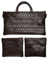 Prestige Leather Chabad Bar Mitzvah Set — Diamond Design, Regal Collection (355F-BR2)