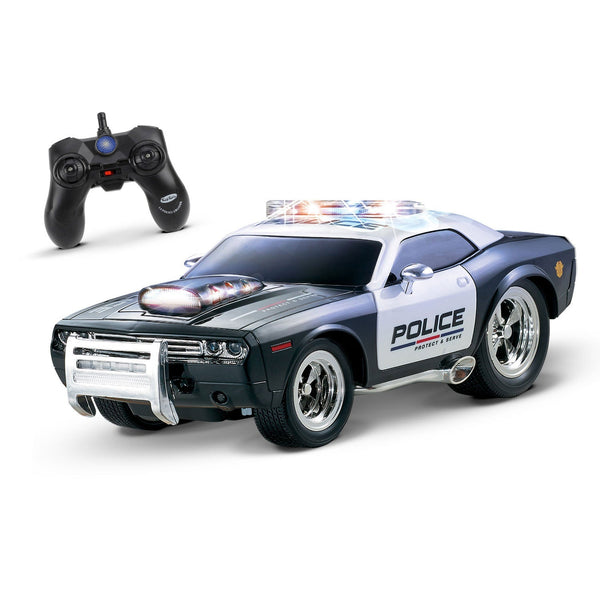KidiRace RC Police Car with Lights & Sirens - Rechargeable — remote control | Judaica Square Lakewood