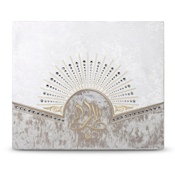 Antique velvet challah cover with sterling crystals | Judaica Square Lakewood