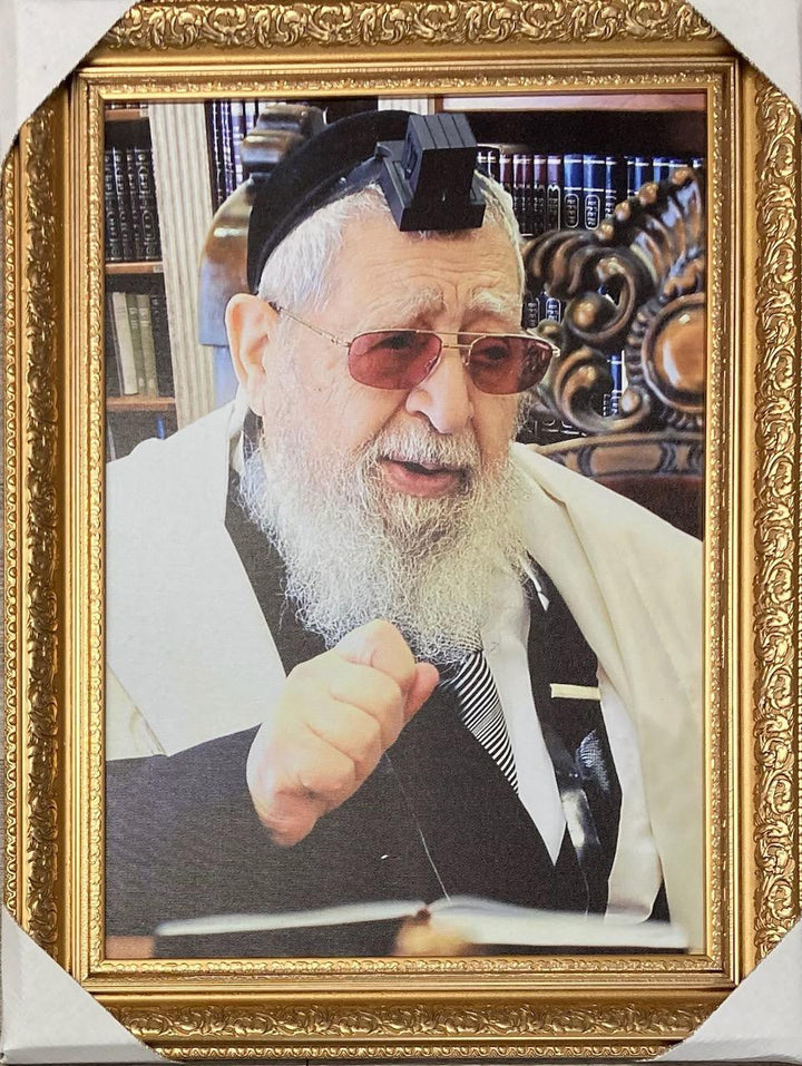 Maran Rav Ovadia Yosef 20" x 28" Framed Canvas-Tefillin
