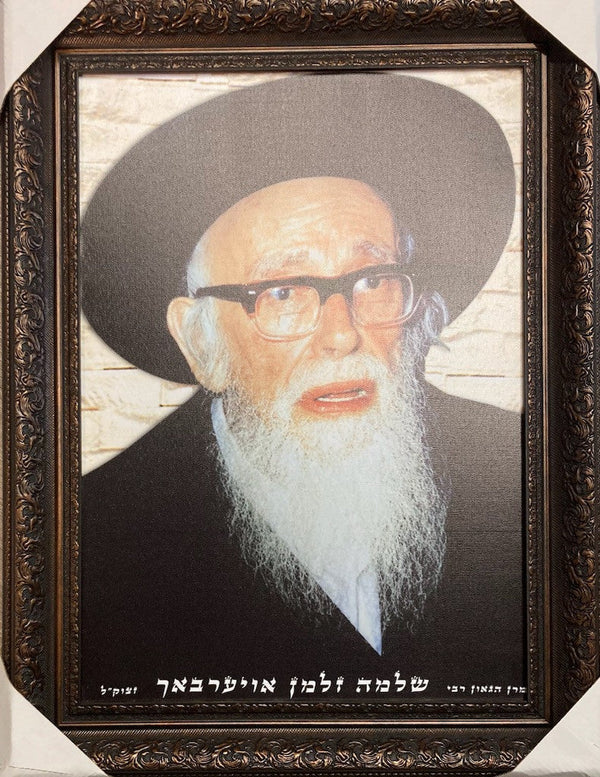 R' Shlomo Zalman Aurbach 17" x 23" Framed Canvas (J30011MD)