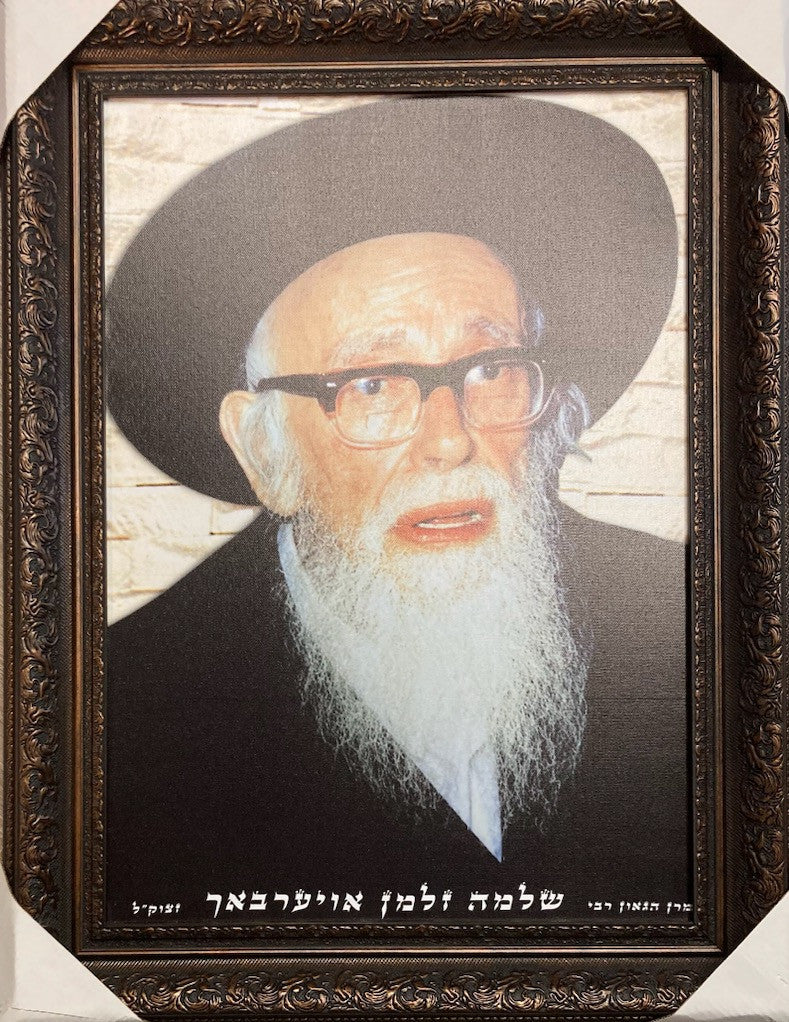 R' Shlomo Zalman Aurbach  17" x 23" Framed Canvas  (J30011MD)