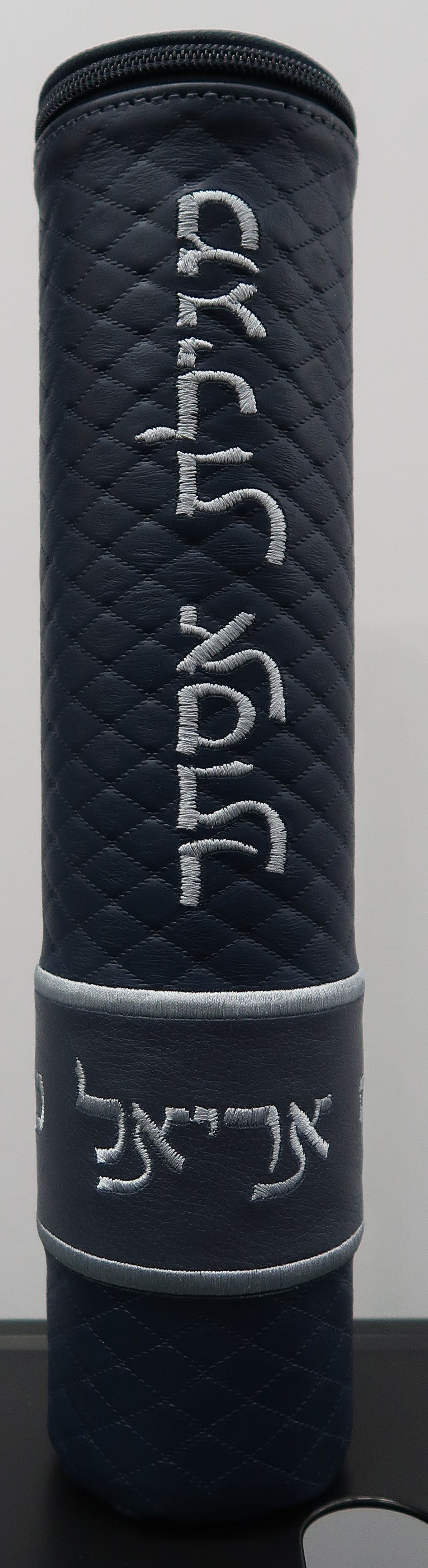 Prestige Leather Megillah Tube — Diamond Design, Regal Collection (MT515F-CO)