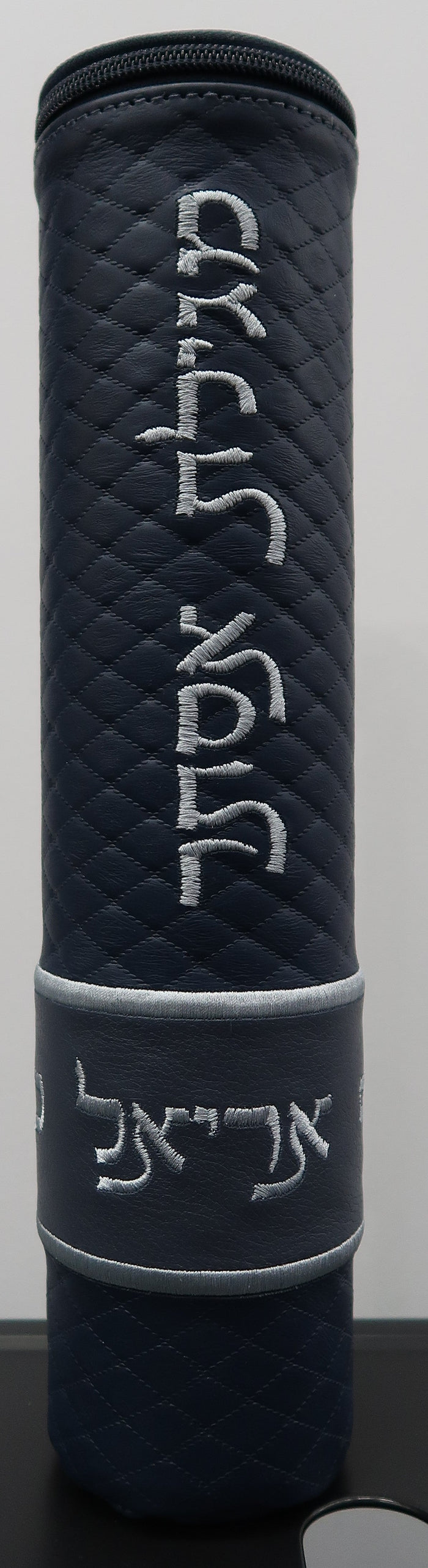 Prestige Leather Megillah Tube — Diamond Design, Regal Collection (MT515F-CO)