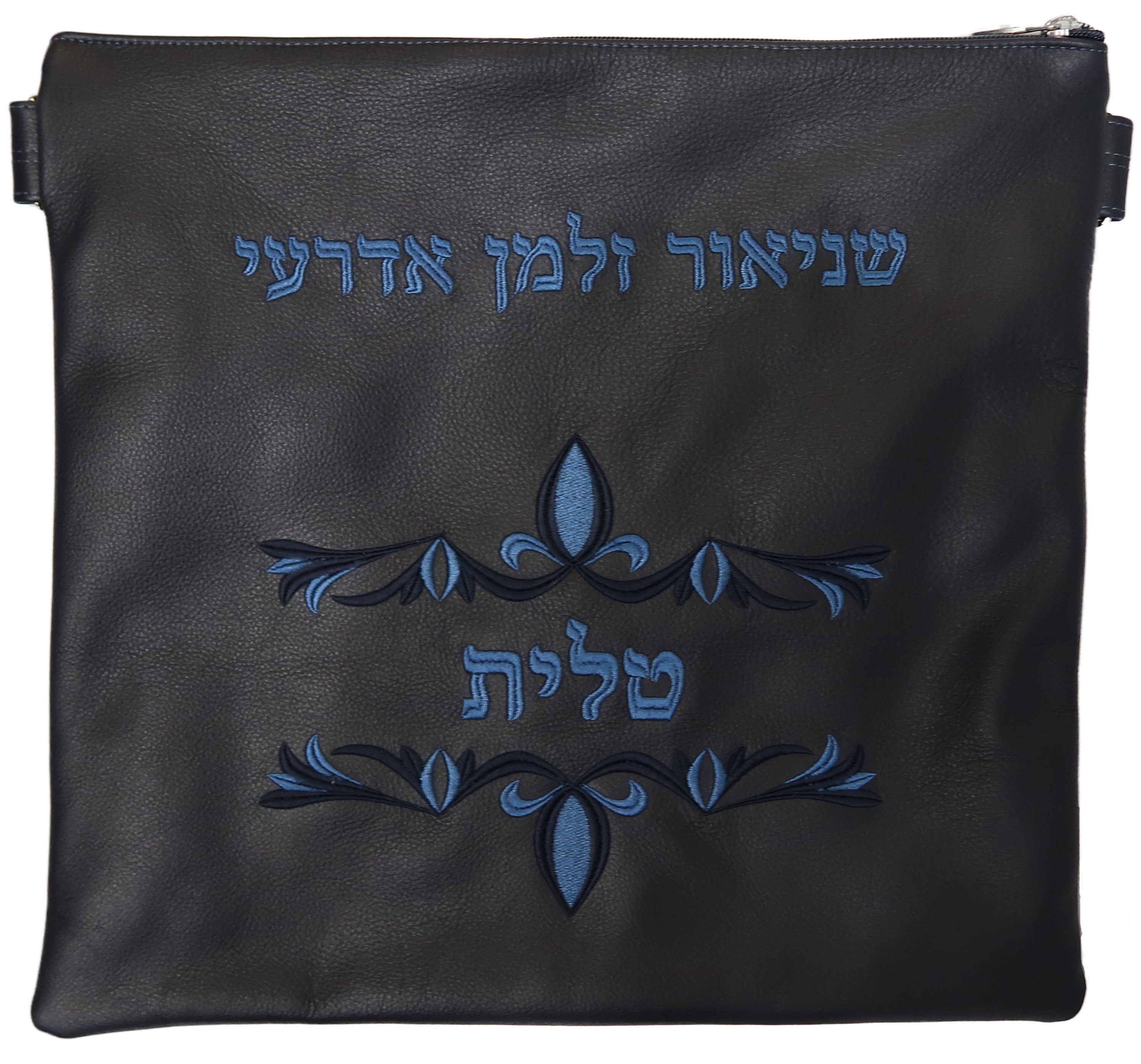 Prestige Classic Leather Tallit & Tefillin Bag (170B-NV)
