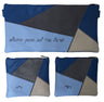 Prestige Leather Chabad Bar Mitzvah Set — Geometric Design, Premier Collection (755I-BL)