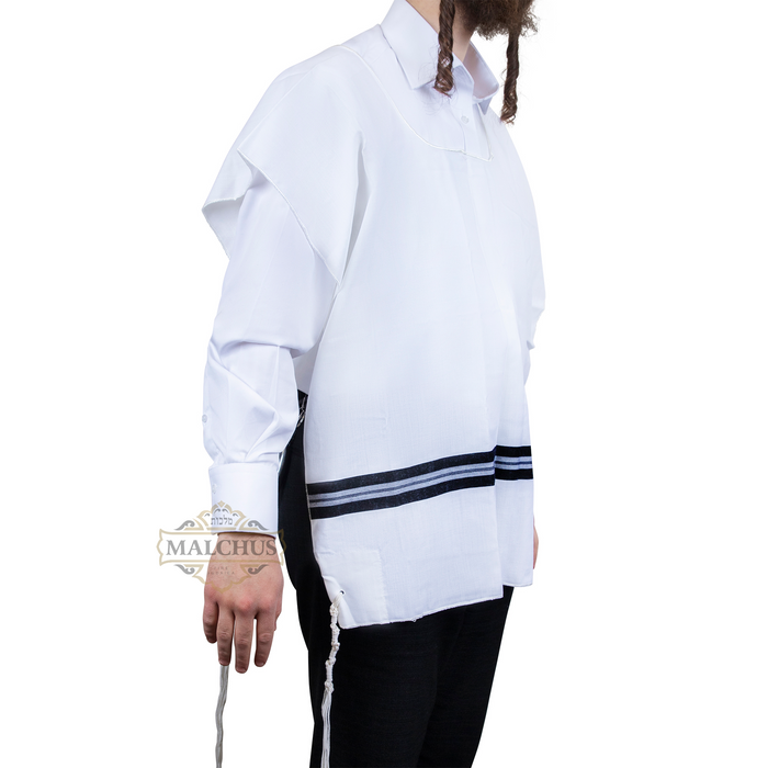 Stain-proof wool round neck Ashkenaz tzitzis | Judaica Square Lakewood