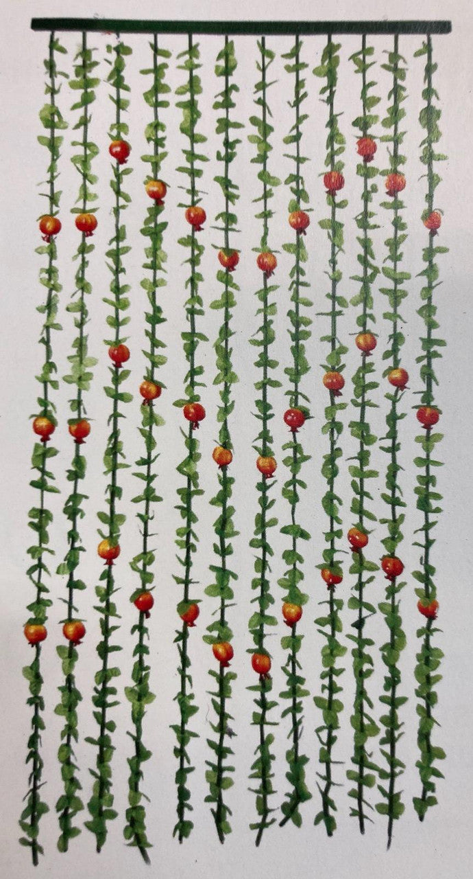 6' long Pomegranates Curtain - 34" wide   (30439)