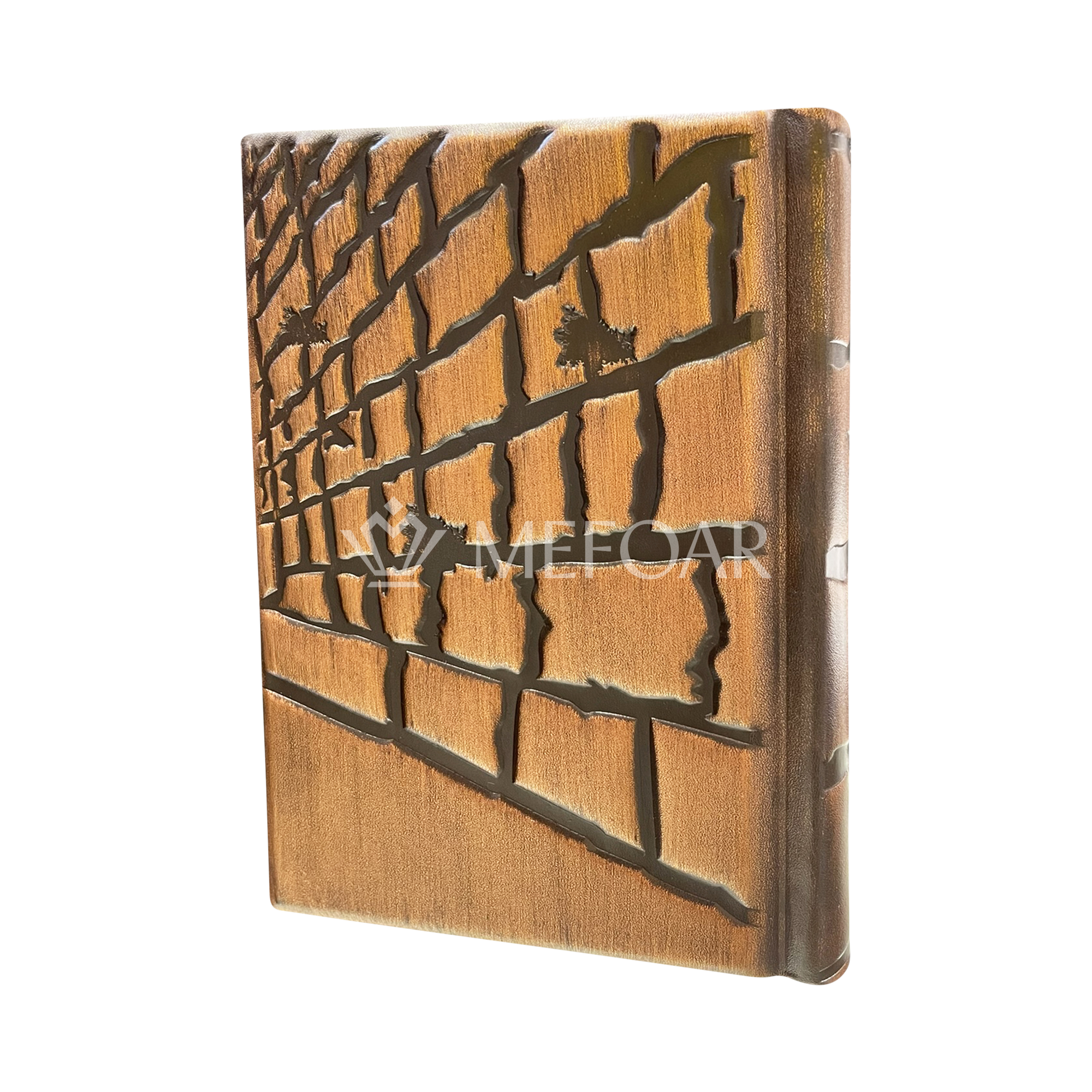 Bronze Leather Tehillim Style Kosel - Judaica Accessories