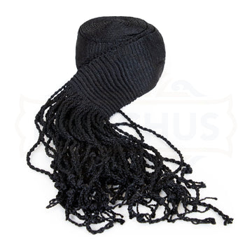 Hand woven black silk gartel praying belt | Judaica Square Lakewood