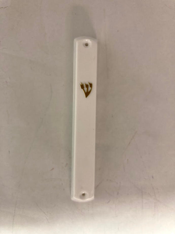 White Plastic Mezuzah Case 12cm-12 Pack (MZ-PMCW12-12)