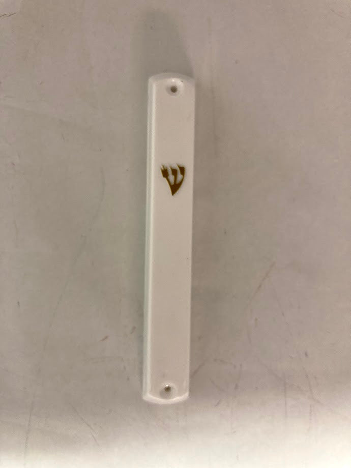 White Plastic Mezuzah Case 12cm-12 Pack