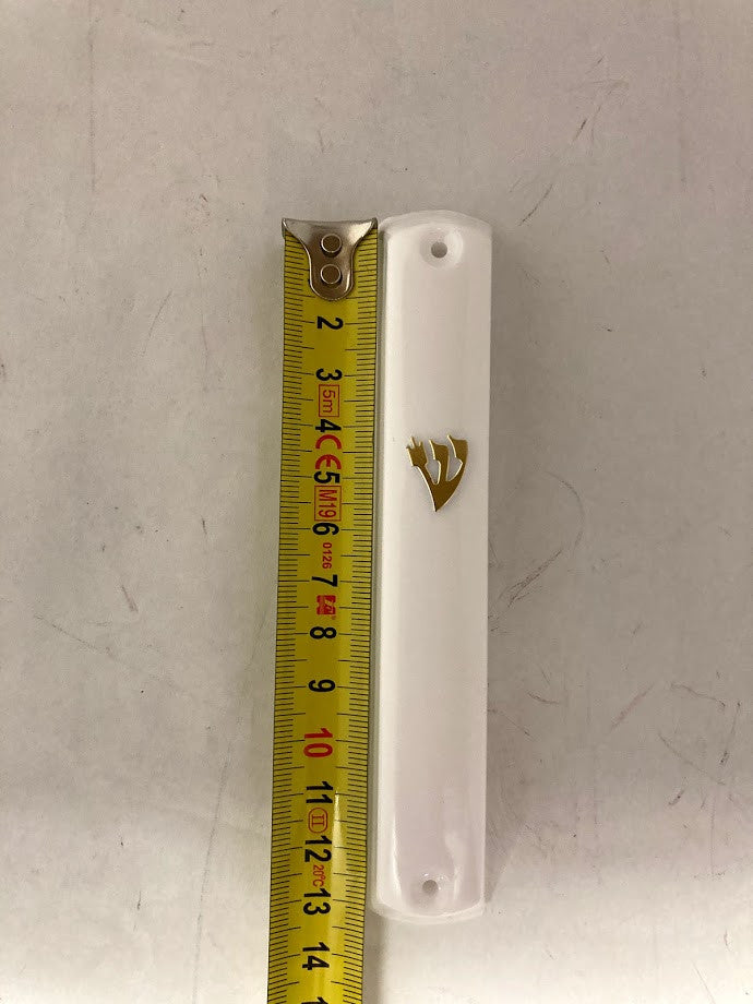 White Plastic Mezuzah Case 10cm-12 Pack