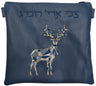 Prestige Leather Tallit & Tefillin Bag — Geometric Design, Exclusive Collection (525G-LN)
