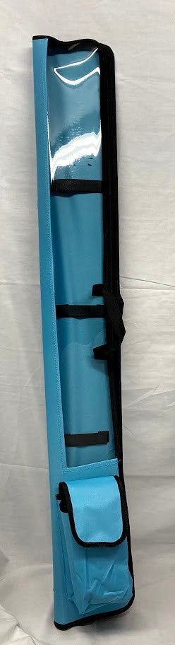 Light Blue Vinyl Lulav Holder with Shoulder Strap and Etrog Pouch 47" Long (L-LET7)