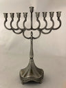 Silverplate Candle Menorah-8.5" (M-6880-P)