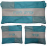 Prestige Leather Chabad Bar Mitzvah Set — Geometric & Colorblock Design, Regal Collection (505F-SLG)