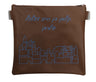 Prestige Leather Tallit & Tefillin Bag — Jerusalem & Yerushalayim Design, Traditional Collection (275A-TN)