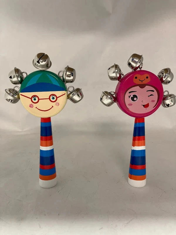Purim Gragger w/ Bells Smiley Face (GR-6162)