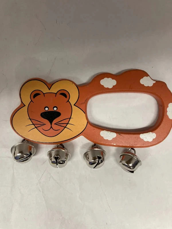 Animal Shaped Tambourine Gragger (GR-ANLTM) — Children's Books from Alef To Tav