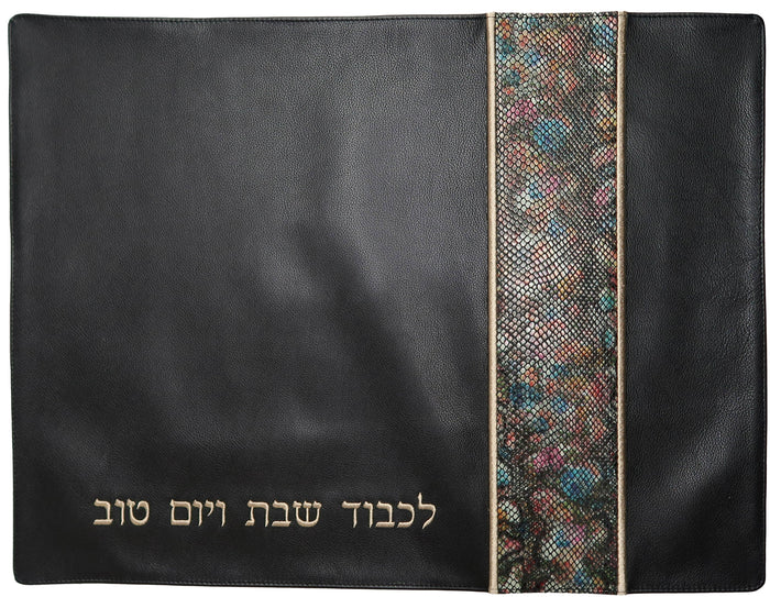 Prestige Python Challah Cover — Python & Crown Design, Regal Collection (CC515-BK)