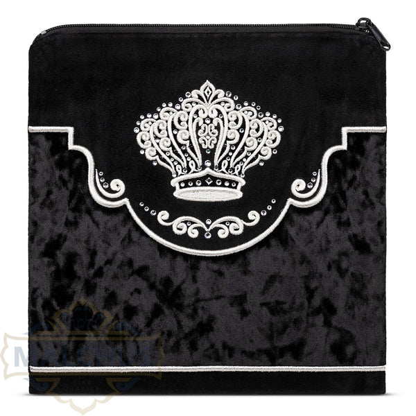 Bag #540 Black Velvet + Black Crushed Velvet - Judaica Accessories