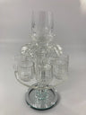 8 Cup Crystal Kiddush Fountain On Foot  (SHB-13091S)