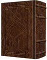 Signature Leather Siddur Interlinear Shabbos Royal Brown Full Size — Siddur signature leather | Judaica Square Lakewood