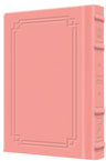 Signature Leather Interlinear Tehillim F/S Pink — Tehillim signature leather | Judaica Square Lakewood