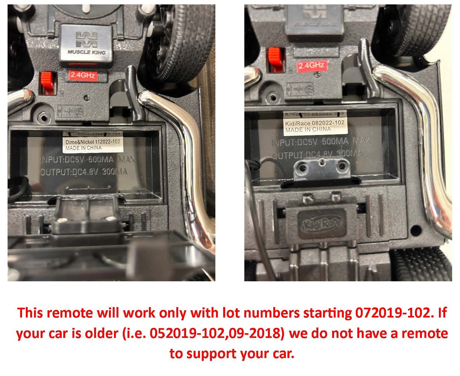 Remote For KidiRace RC Remote Control Police Car (Older models Only) (Replacement Part) — genuine, view 4 | Judaica Square Lakewood