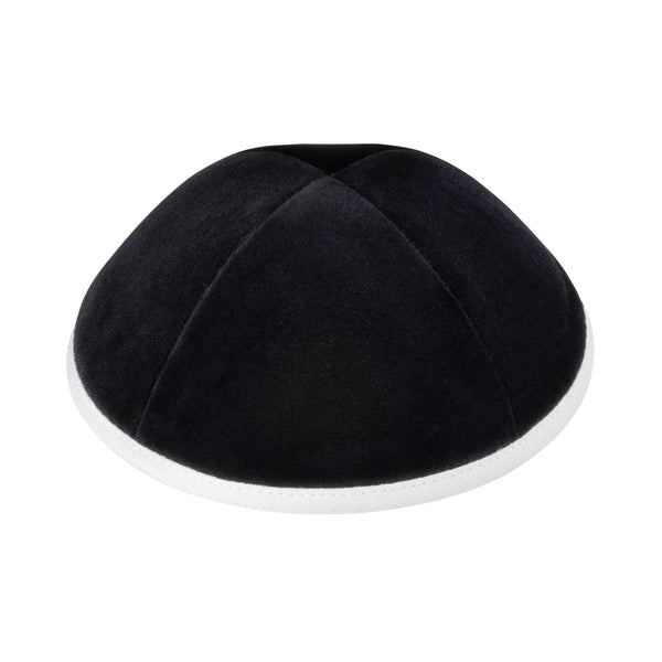 Black Linen Kippah - iKippah by Judaica Square