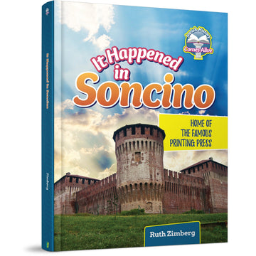 It Happened in Soncino front cover — Ruth Zimberg, hardcover, published by Menucha Publishers