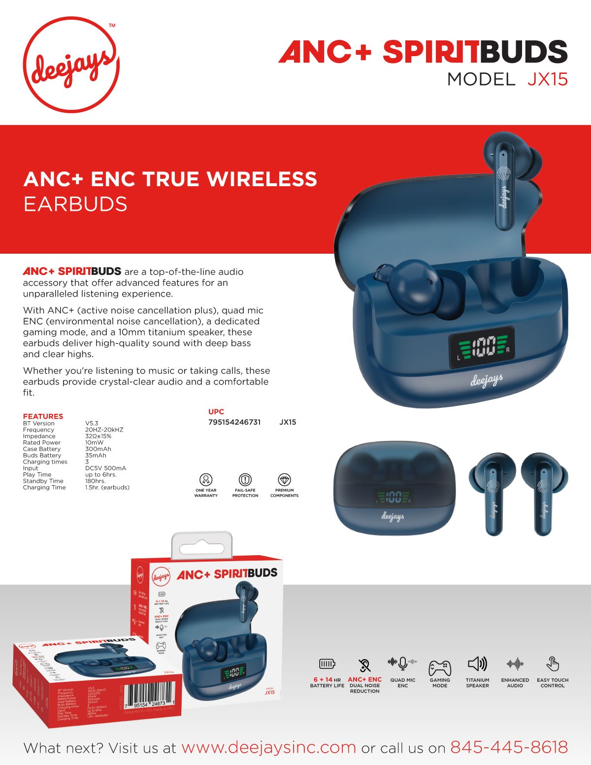 JX15 Earbuds — Bluetooth earbuds | Judaica Square Lakewood