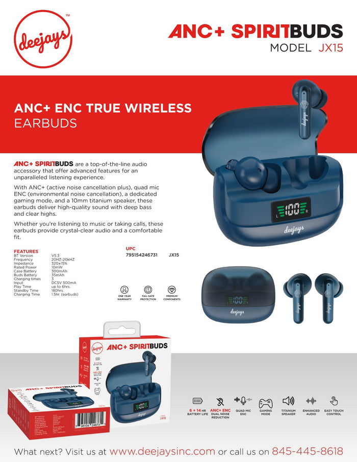 JX15 Earbuds — Bluetooth earbuds | Judaica Square Lakewood