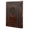 Front cover of the medium Sefard weekday siddur, antique leather in Antique Brown