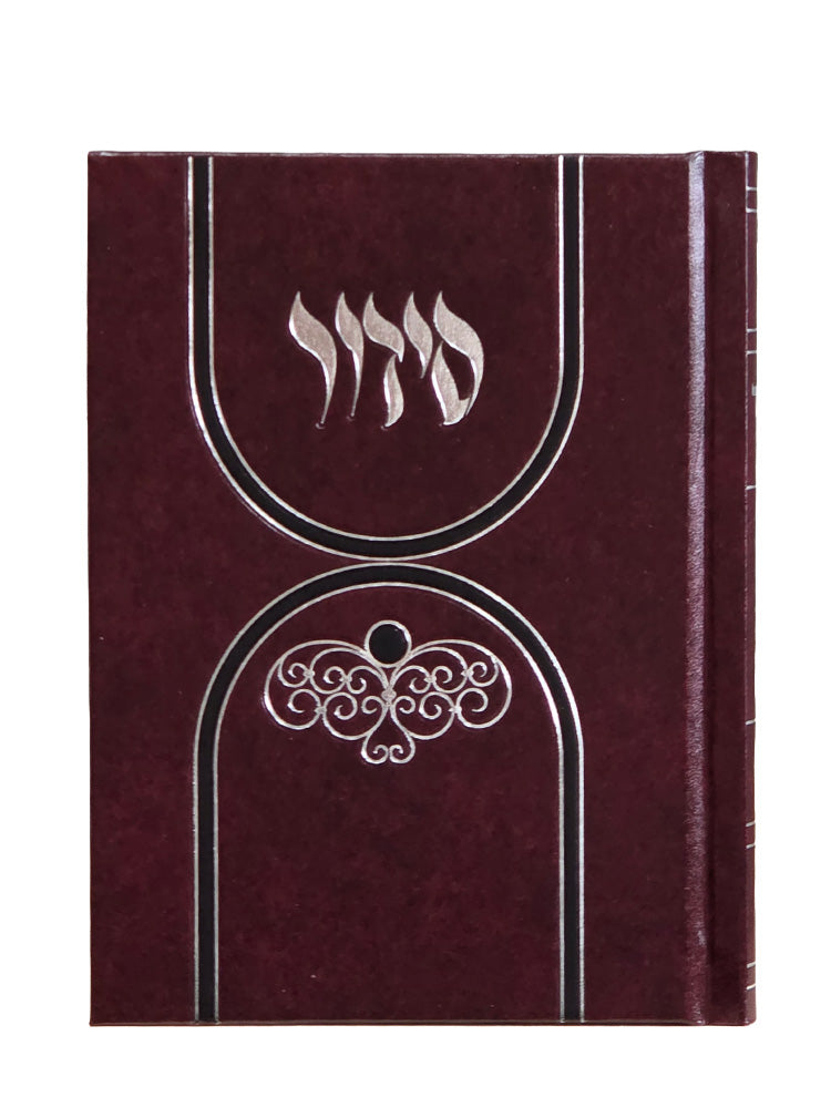 Cover and spine of the weekday siddur, medium Sefard, reinforced