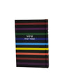 Front cover of the pocket Ashkenaz siddur, colorful striped