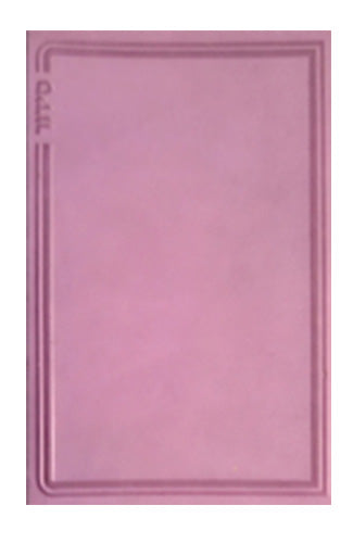 Cover and spine of the pocket Sefard weekday siddur, dark pink