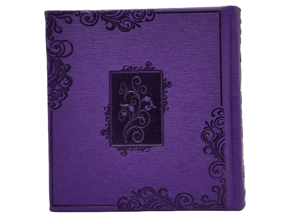 Front cover of the square album complete siddur in Album PU Lavender