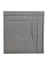 Front cover of the square Yiddish zemiros, silver