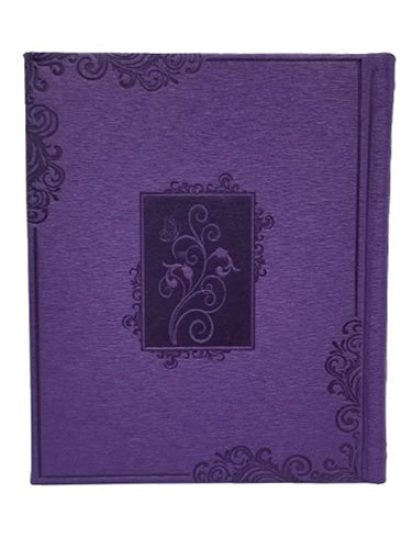 Cover and spine of the album Tehillim, lavender leatherette