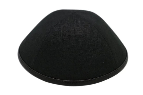 Kipaton - Black Linen Yarmulka
