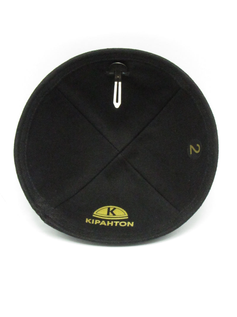 Kipaton - Black Linen Yarmulka